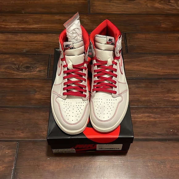Air Jordan 1 Retro Phantom Gym Red - Picture 2 of 7